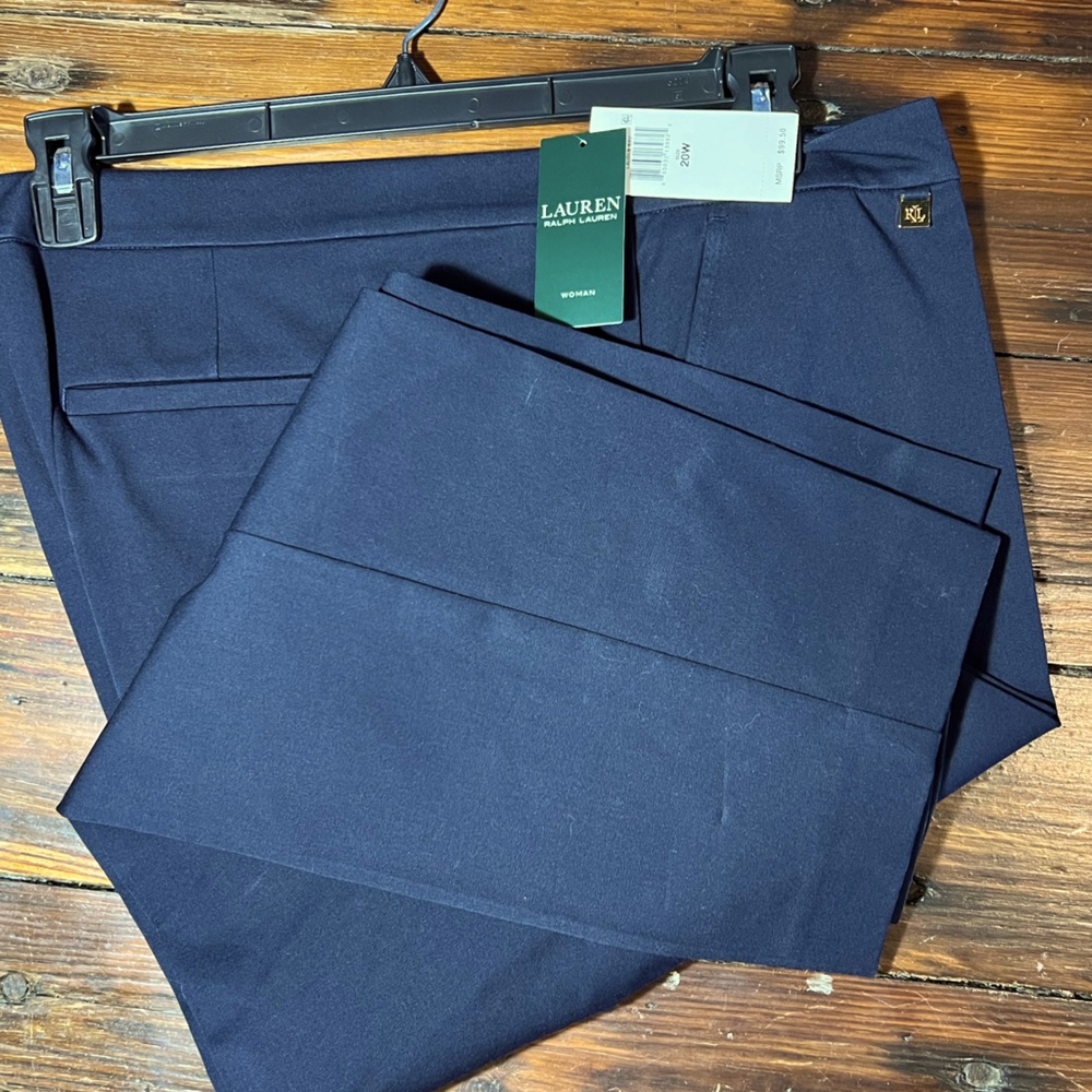 Ralph Lauren dress pants, Navy Blue, plus Size 20W, NWT